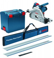 Bosch GKT55GCE 110V 1400W Professional Plunge Saw & 2 X 1.4m Guide Rail & Connector + Guide Rail Bag £599.95